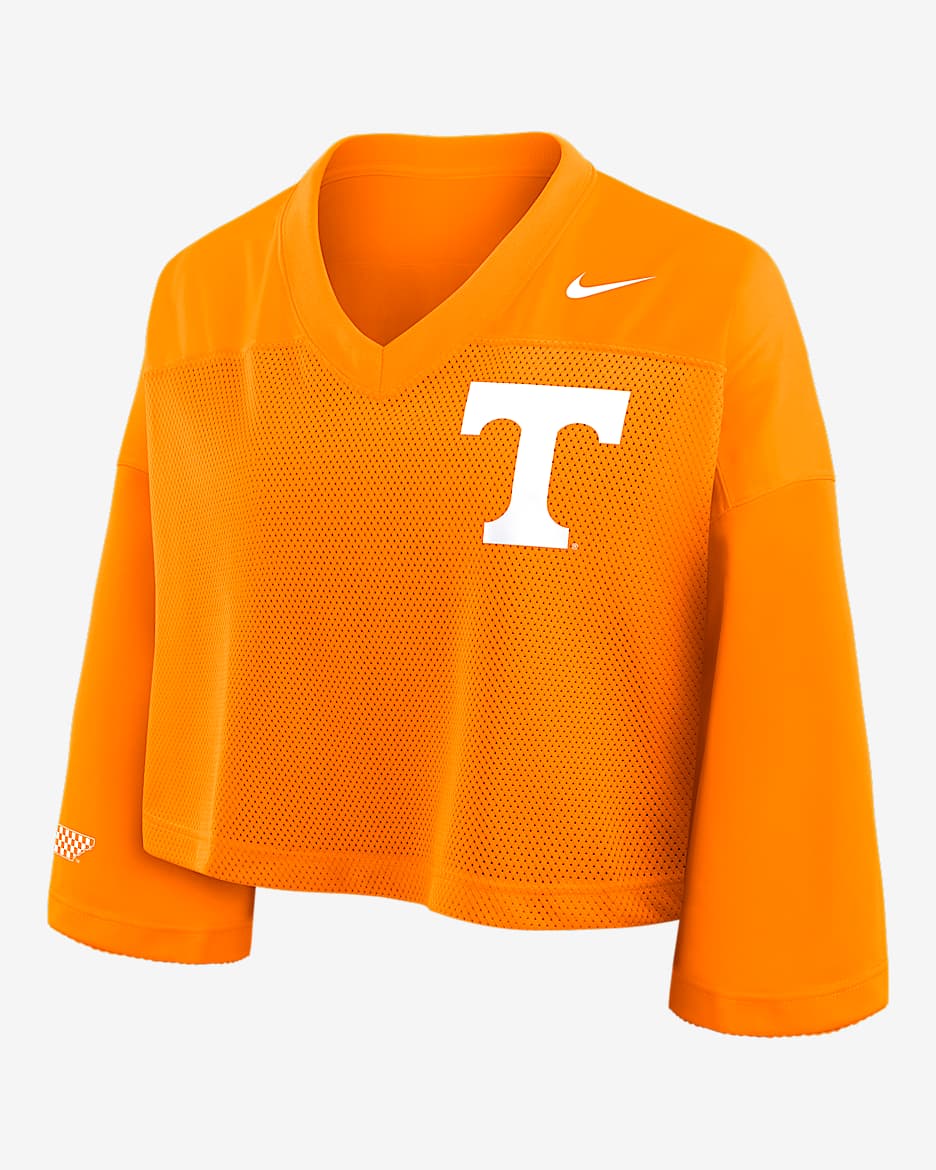 売れ筋商品|||ナイキ カットソー トップス レディース Women's Tan Tennessee Volunteers Power Pursuit Athletic Prep Arch Performance Cropped T-Shirt Tan Women's Nike Tennessee Orange Tennessee Volunteers Power